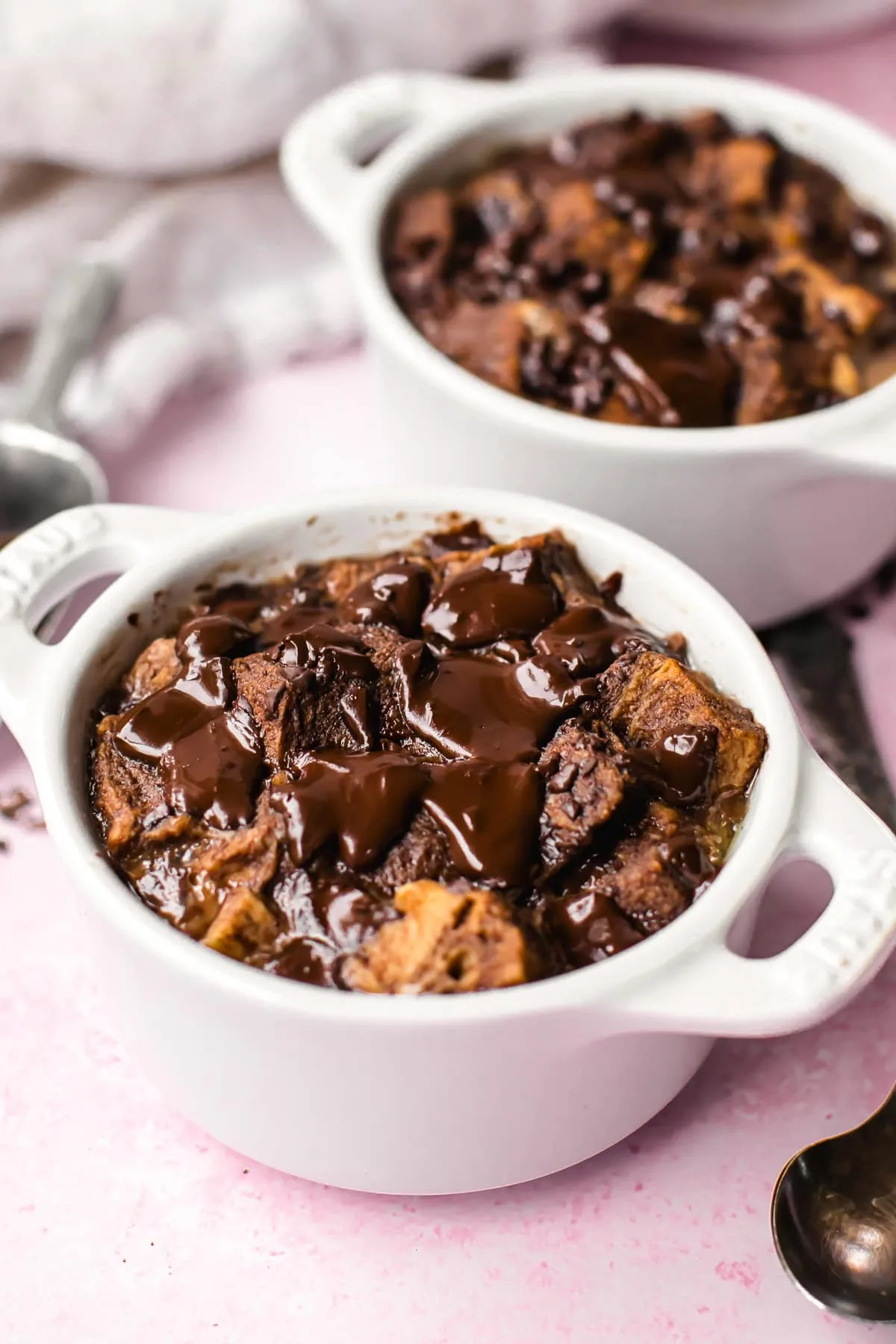 Dark Chocolate Chunk Bread Pudding Recipe
