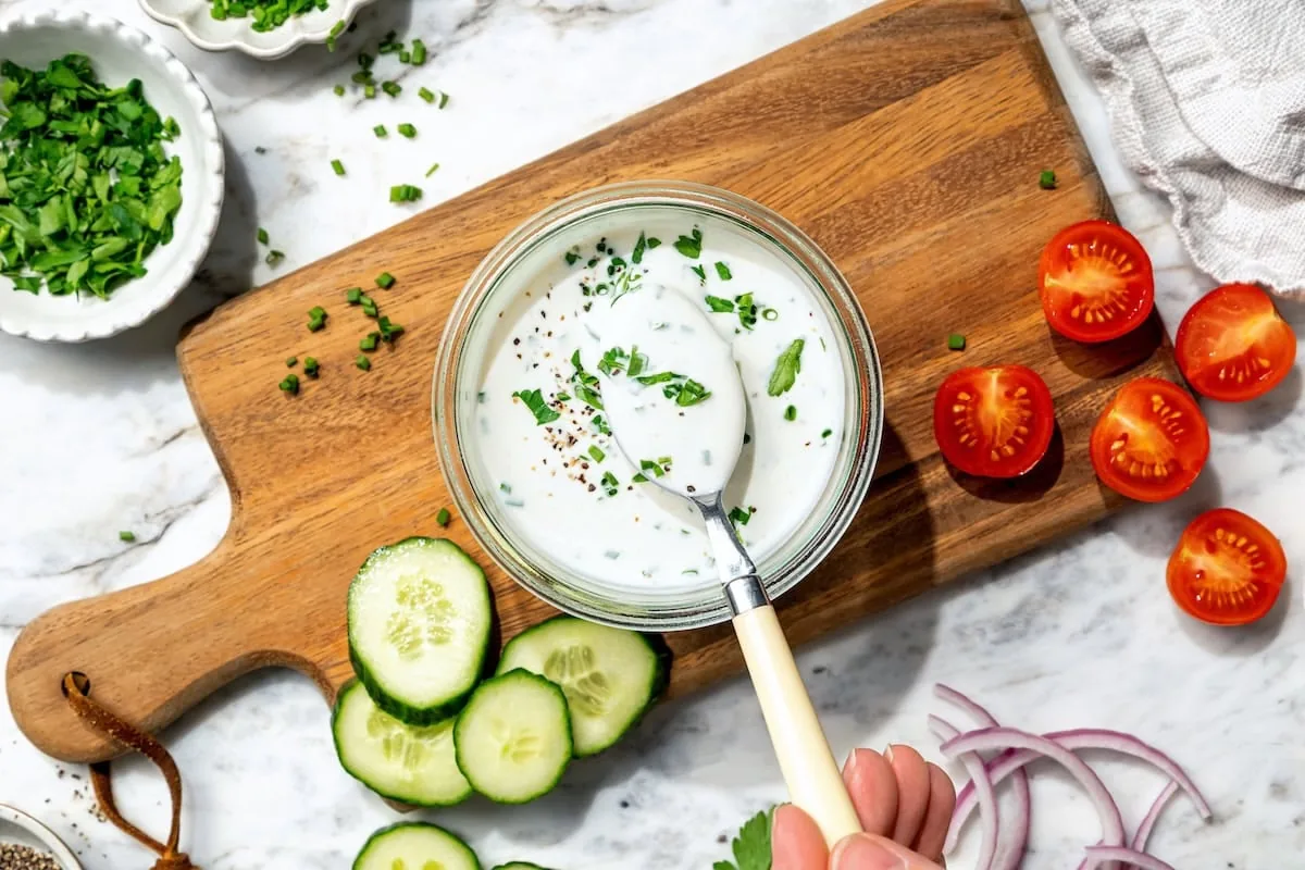 Lightened-Up Buttermilk Ranch Dressing Recipe