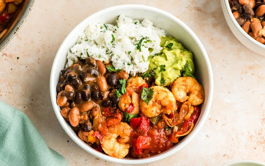 Quick 20-Min Shrimp Burrito Bowls Recipe